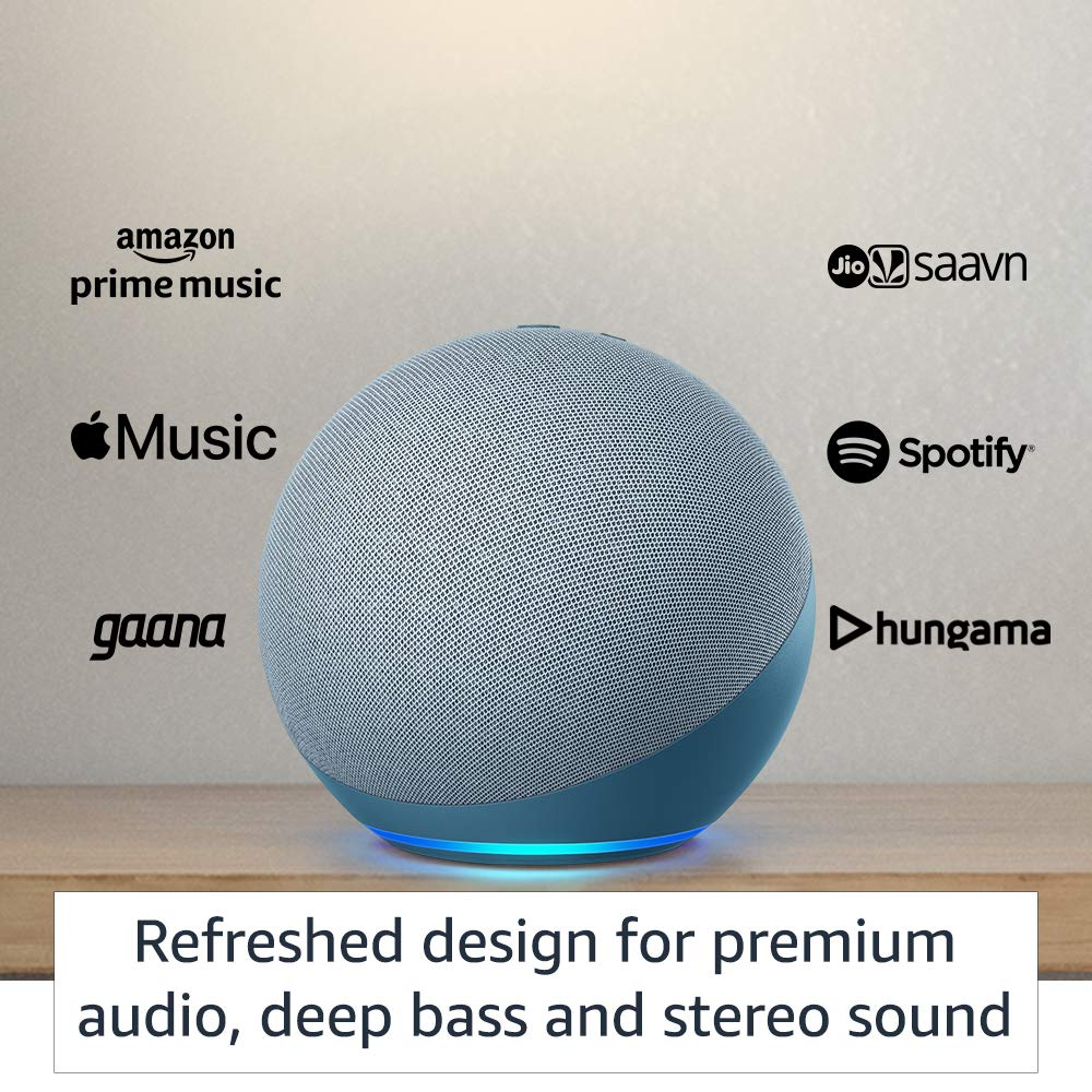 Amazon Echo (4th Gen) – Dolby Sound & Alexa का दम, अब सिर्फ ₹₹₹ में!